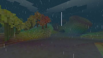 WebXR Voxels Engine - Rain