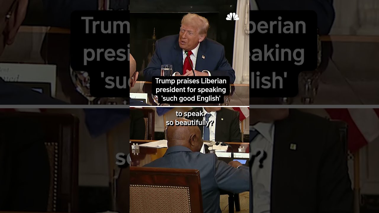 Trump Says President Of Liberia Where English Is The Official Language Speaks Good 