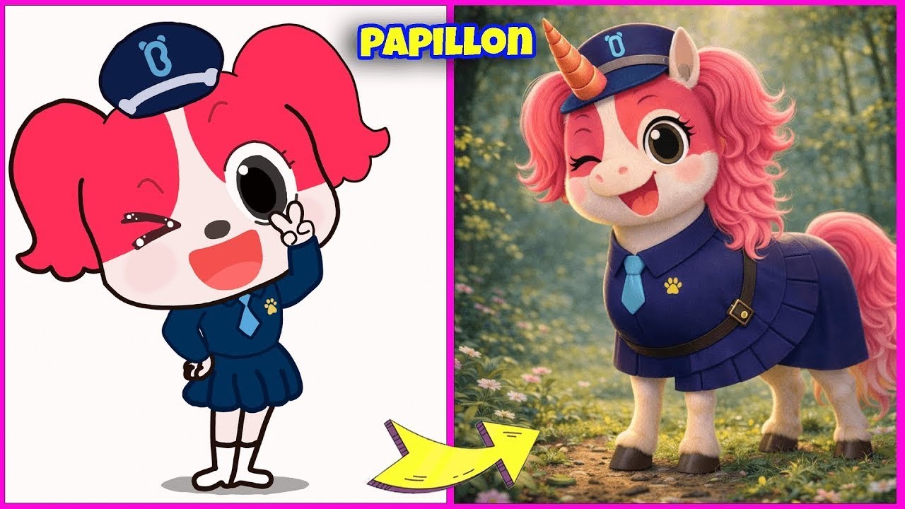 Sheriff Labrador Characters As Unicorn 🦄 + Guess The Voice Quiz | Sheriff Labrador, Dobie...