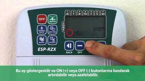 ESP-RZX Setting Date and Time - Turkish