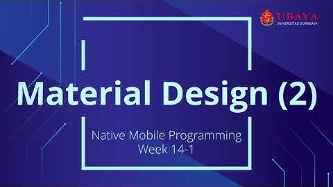 NMP 14-1: Material Design 2