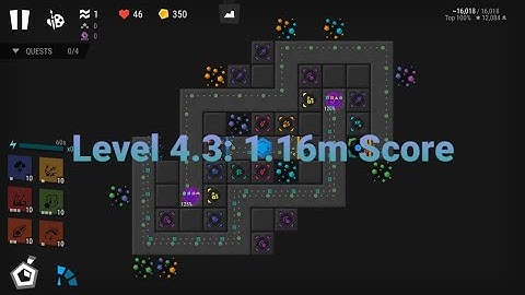 Infinitode 2 [1.83] level 4.3: 1.16m score