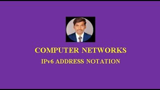 IPv6 ADDRESS NOTATION
