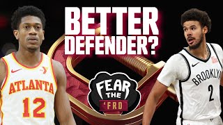 Who is really the better defender?  De'Andre Hunter or Cam Johnson?