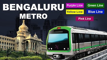 Bengaluru Metro All Lines with Animated Route Map Explained With Stations List | Infra World