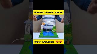 making working model of Water cycle 😍|| #shorts #project