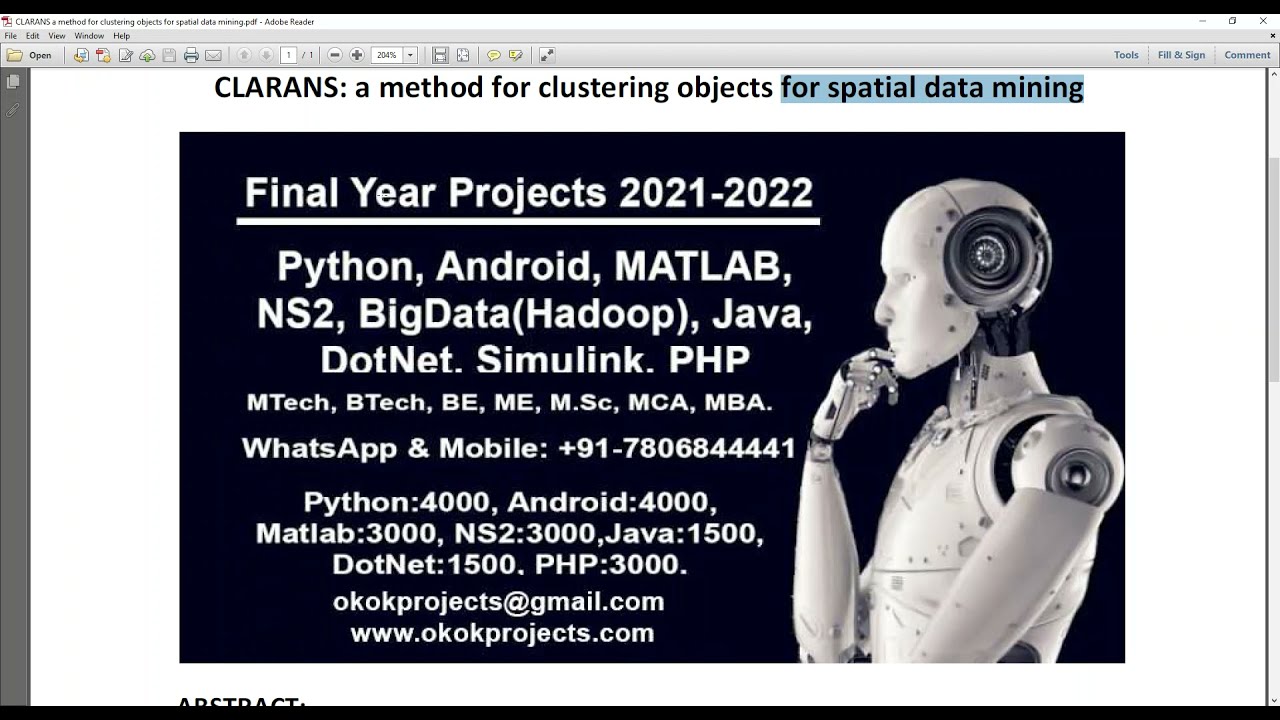 CLARANS a method for clustering objects for spatial data mining - YouTube