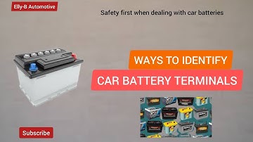 How to identify the POSITIVE and NEGATIVE TERMINAL of your car battery.
