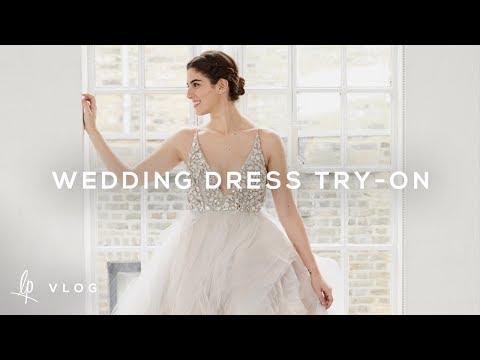 WEDDING DRESS TRY-ON | Lily Pebbles Vlog
