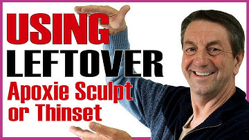 Using Leftover Apoxie Sculpt or Thinset For Mosaics