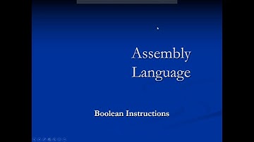 CSC159 - ASSEMBLY LANGUAGE 07/10 - BOOLEAN