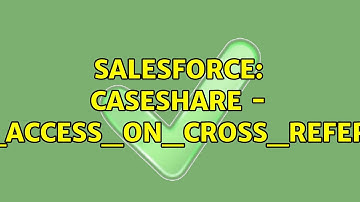 Salesforce: CaseShare - INSUFFICIENT_ACCESS_ON_CROSS_REFERENCE_ENTITY