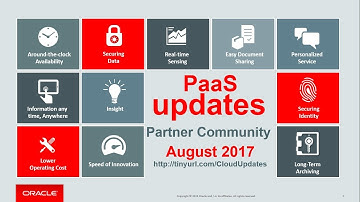 Oracle PaaS Middleware update 30 August 2017