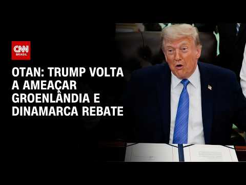 Video Trump volta a ameaçar Groenlândia em cúpula da Otan; Dinamarca rebate | CNN PRIME TIME