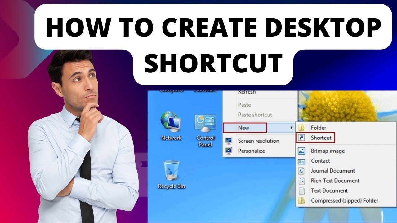 How to create desktop shortcut Desktop shortcut YouTube
