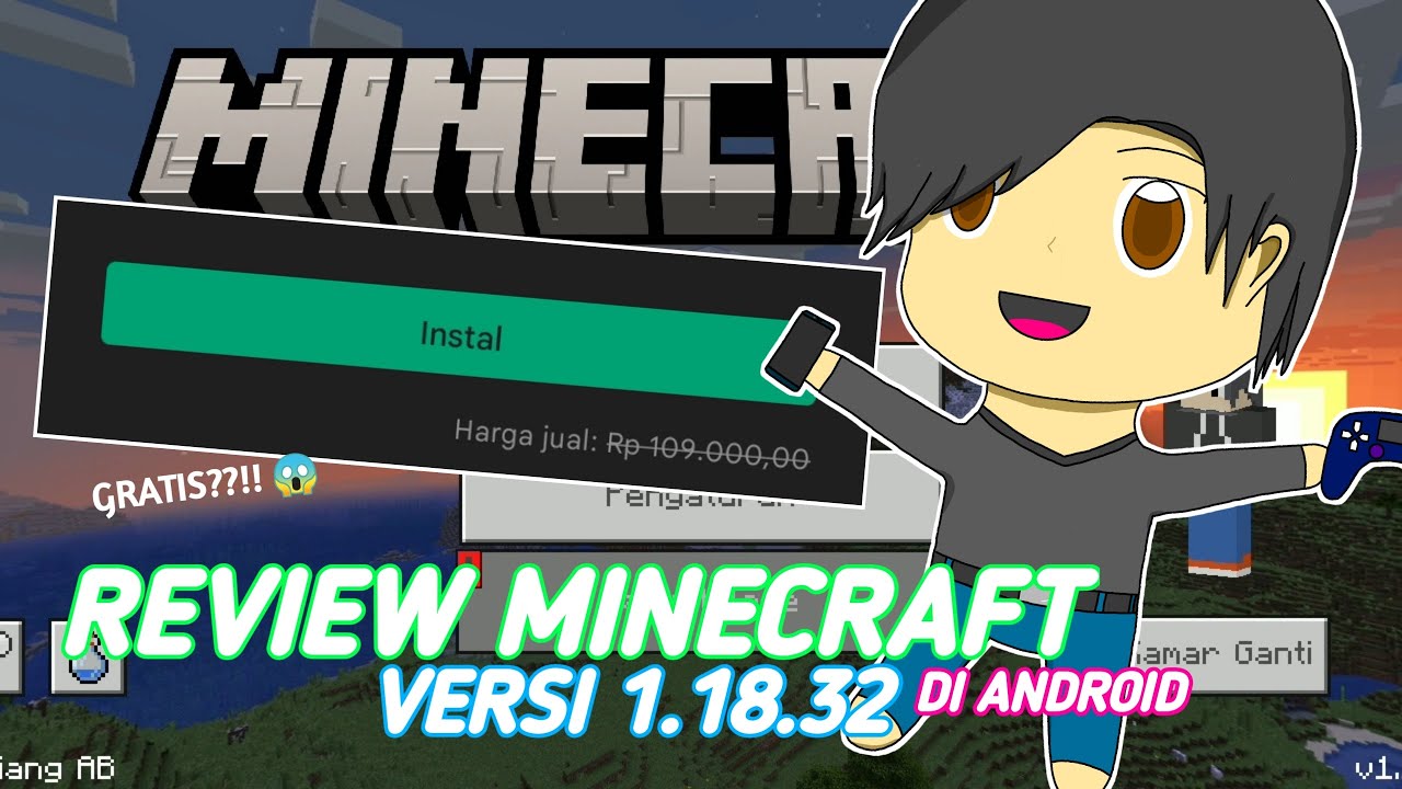 MCPE OFFICIAL & GRATIS DI PLAYSTORE! Review Minecraft versi 1.18.32 di ...