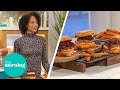 April Jackson’s Spiced Juicy Lamb Burgers With Delicious Halloumi Fries | This Morning