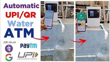 UPI QR based WATER ATM | Digital payment water vending machine | UPI Payment based vending system