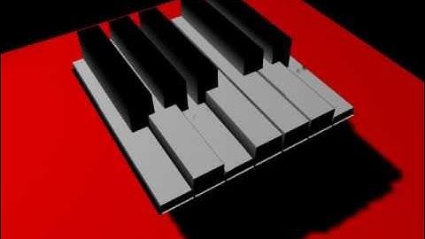Renderman Custom Shader Process: Piano Keys
