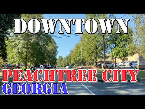 Peachtree City - Georgia - 4K Downtown Drive