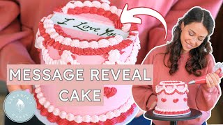 Hidden Message Reveal Cake Tutorial | Georgia&#39;s Cakes