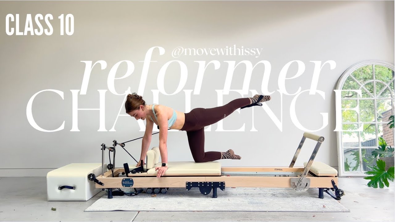 Занятие 10 | 4-недельный челлендж по пилатесу на реформере (Неделя 3) – 40 минут динамического пи...