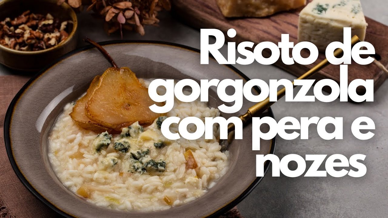 Risoto de Gorgonzola Com Pera e Nozes | Rango e Resenha com Schelpão e Alex