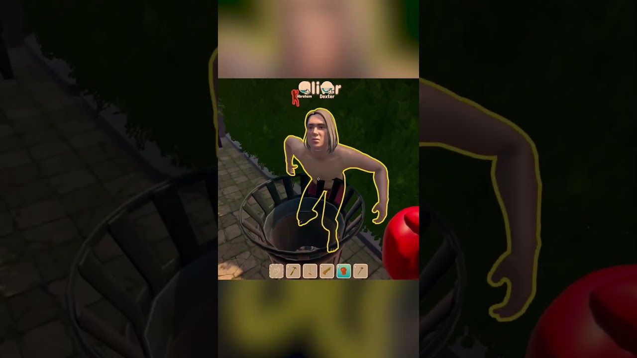 Pushing NPCs into trash bins