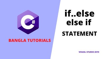 C# Bangla Tutorials 12 || if..else if..else statement || Visual Studio 2019