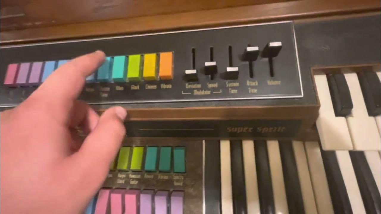 Wurlitzer electric organ Can you play it without presets and is there another way to turn it