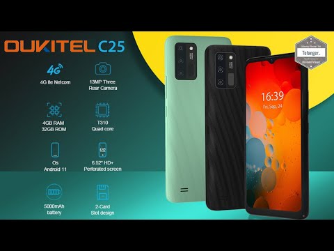 Smartphone Oukitel C25 4G - Ram 4GB & Rom 32GB - Android 11 - Buka Kotak