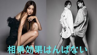 美脚を大胆に披露したヨンア、米倉涼子と2ショット