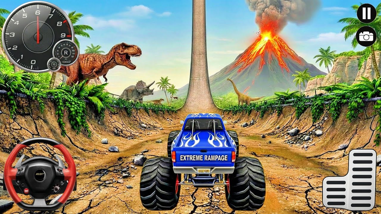 Monster Truck Wala Game - Mega Ramp Car Stunt - Android Gameplay 