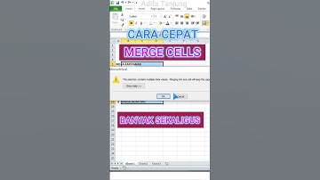CARA CEPAT MERGE CELL DI EXCEL OTOMATIS SEKALIGUS #belajarexcel #tutorialexcel #trikexcel #excel