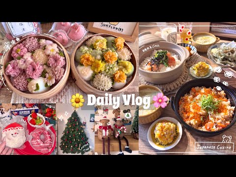 Making Flower Garden Dango Sweets 🌸 | Christmas Room Makeover 🎄 | My Life as a Working Adult