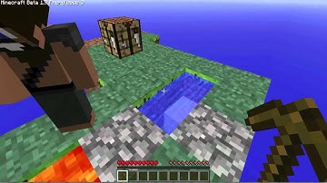Minecraft: Sky Block Survival Cobble Stone Generator part 1