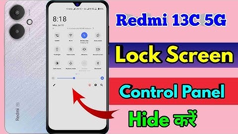 redmi 13c 5g lock screen notification panel hide, redmi 13c 5g notification bar off