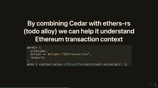 Rust x Ethereum Day - Transaction middleware and policy language