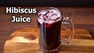 Tropical Refreshment: Hibiscus Juice Recipe