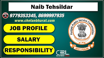 🆕 Naib Tehsildar Job Profile /Salary/Responsibility | PPSC
