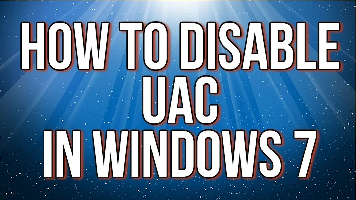 How To Disable UAC In Windows 7 - Turn off UAC