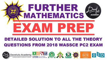 WAEC WASSCE 2018 Nov/Dece ELECTIVE MATHEMTICS Exam