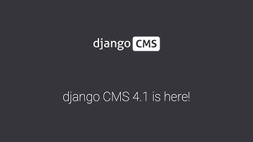 Welcome django CMS 4.1!