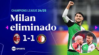 Thumbnail for THEO HERNÁNDEZ É EXPULSO DE FORMA RIDÍCULA E MILAN CAI DA CHAMPIONS LEAGUE | MILAN 1 X 1 FEYENOORD
