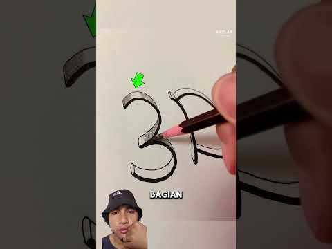 cara menulis 3D