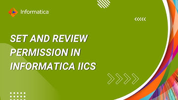 How to Set and Review Permission in Informatica IICS