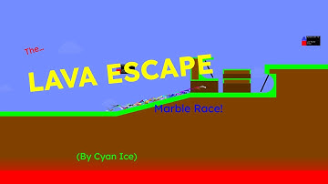 The Lava Escape Marble Race!