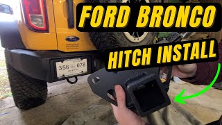 2021+ Full Size Bronco Hitch Install (5 minute job, 2 minute video)