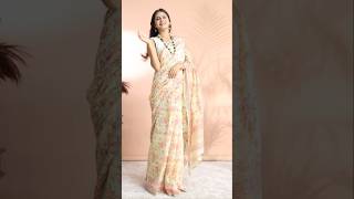 Buy Hand Block Printed Cotton Silk Sarees