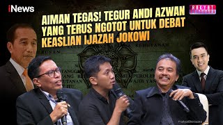 Download Lagu Aiman Tegas! Tegur Andi Azwan yang Terus Ngotot untuk Debat Keaslian Ijazah Jokowi | Rakber (25/11) MP3